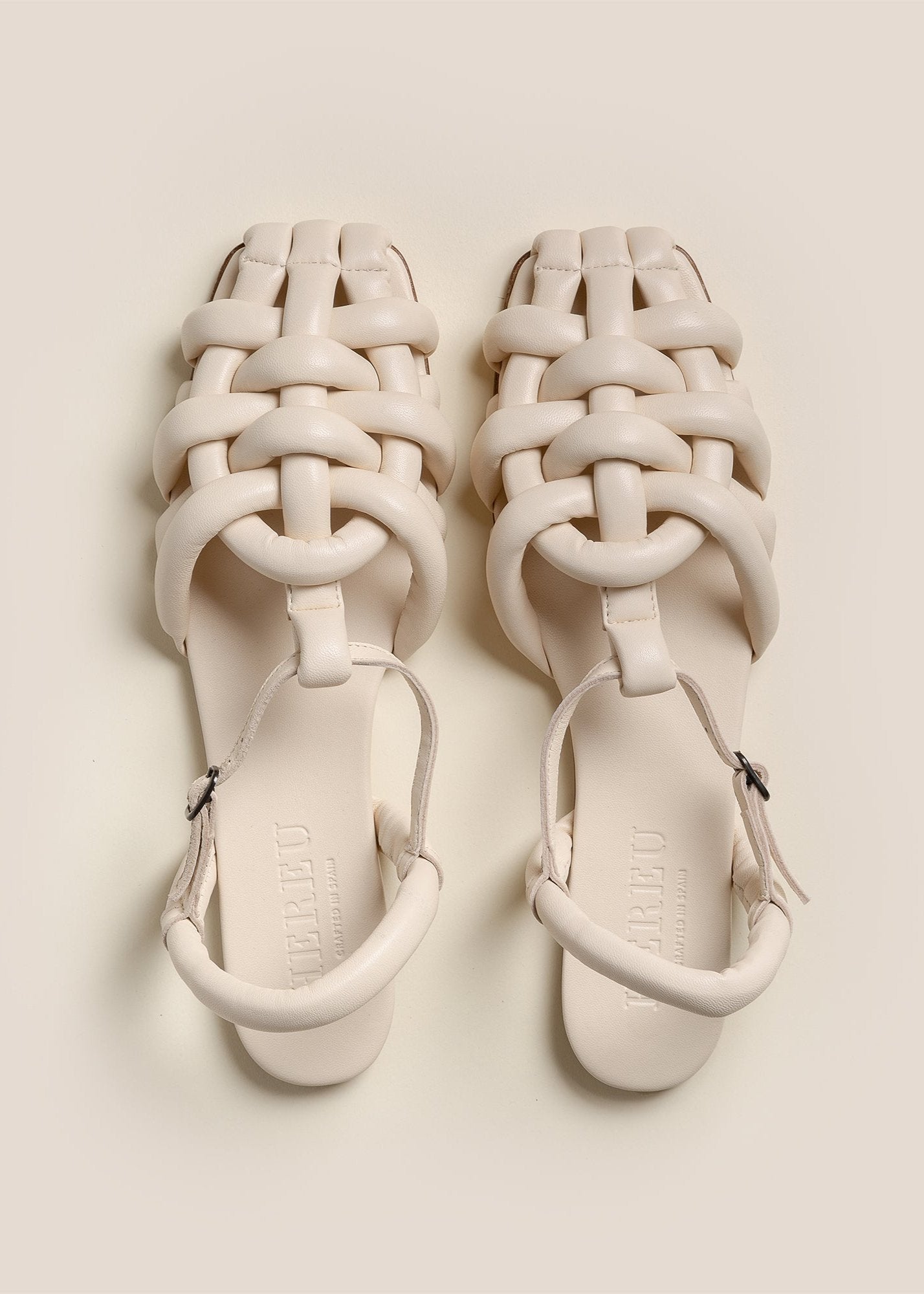 CABERSA PADDED FISHERMAN SANDAL - IVORY