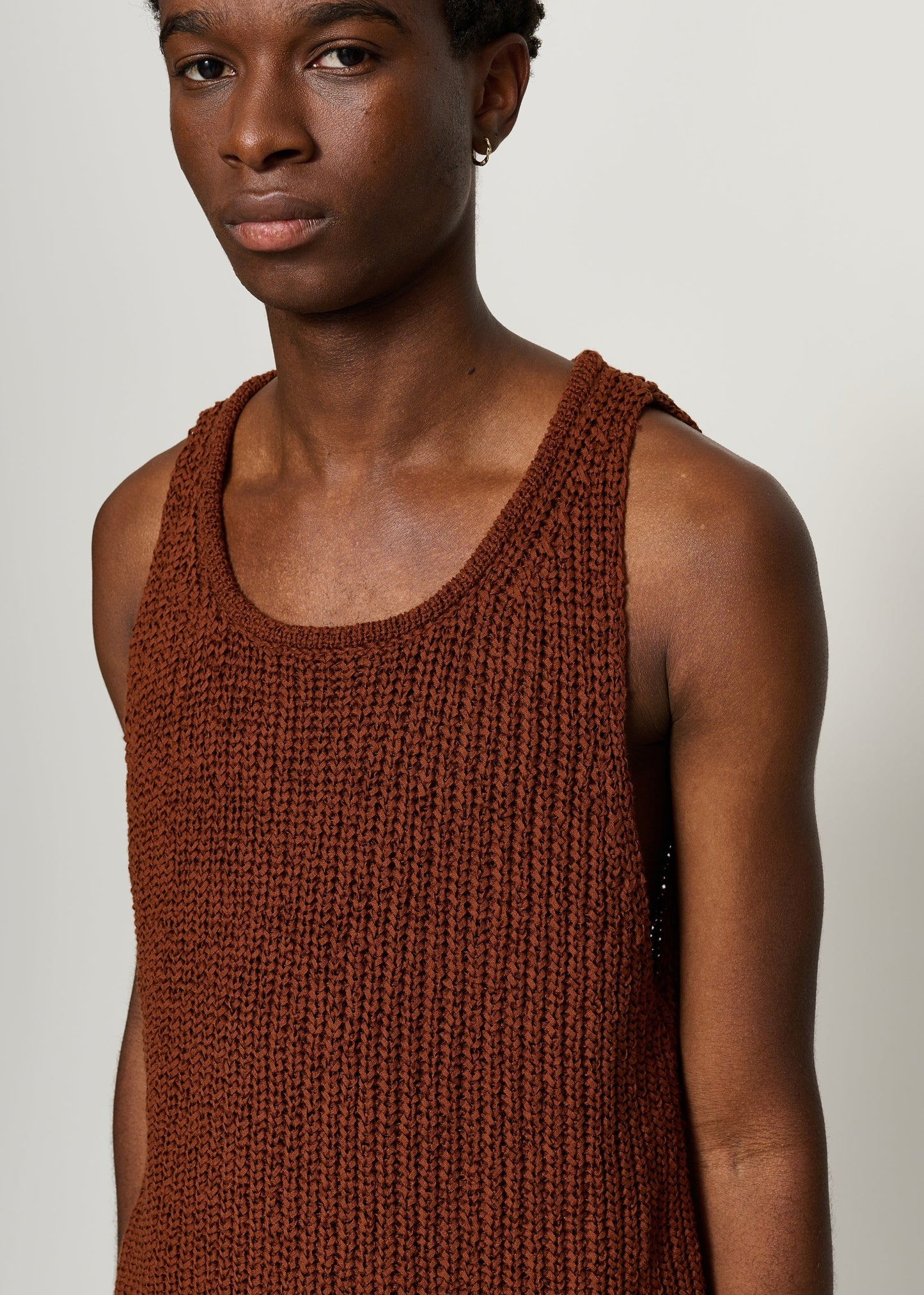 CMMN SWDN ELI RELAXED TANK - BROWN