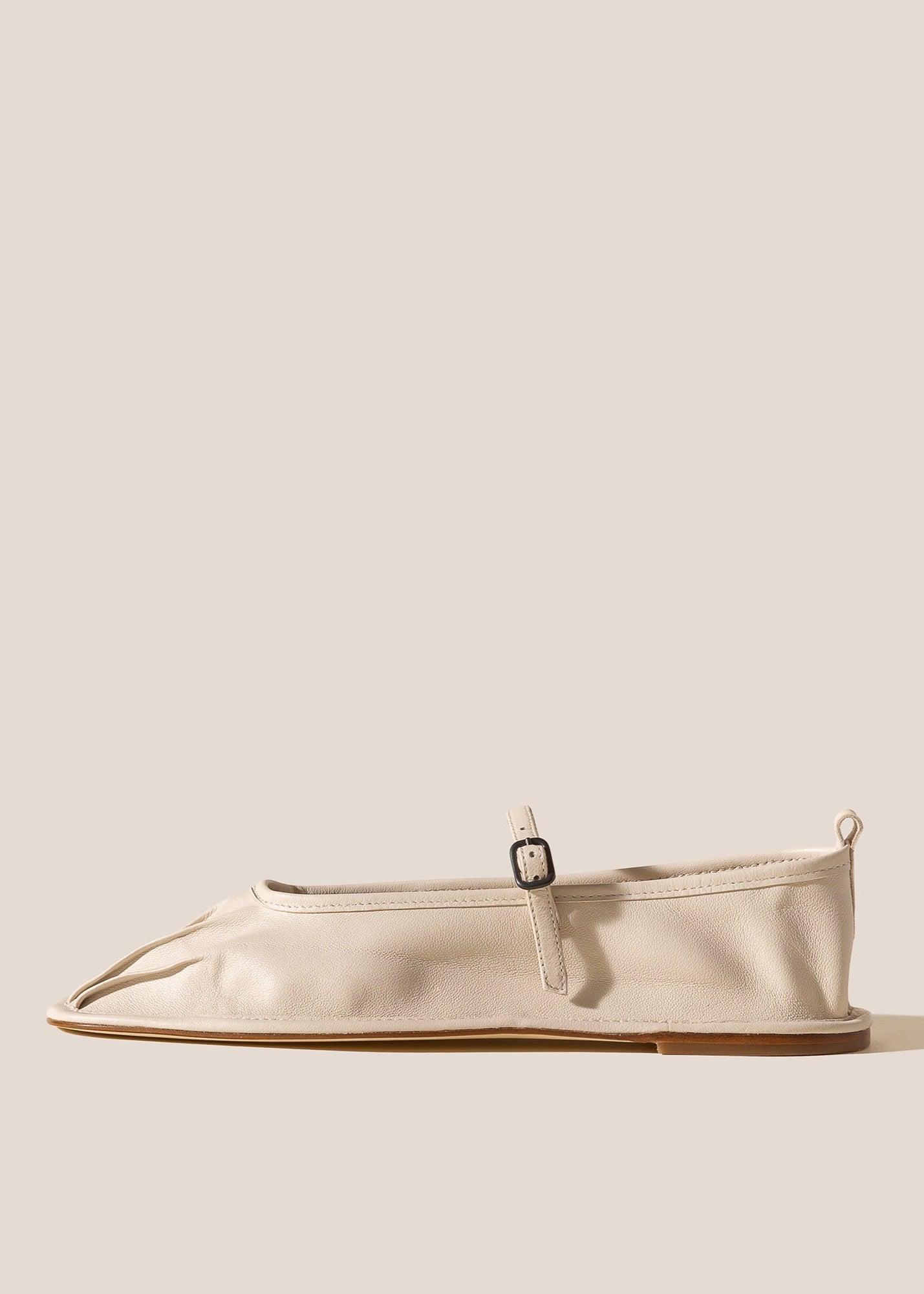 HEREU DANSA PLEATED TOE MARYJANE - CREAM