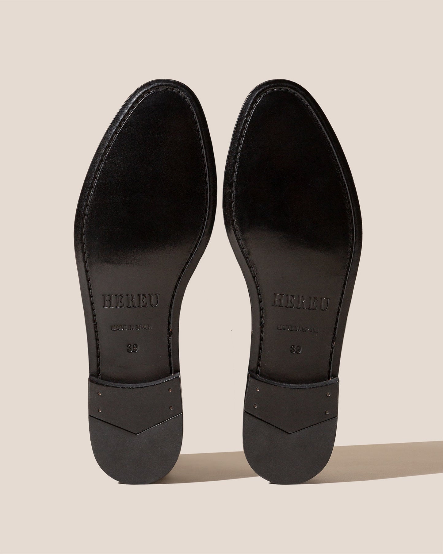 HEREU MAQUEDA INTERWOVEN T-BAR LOAFER - BLACK