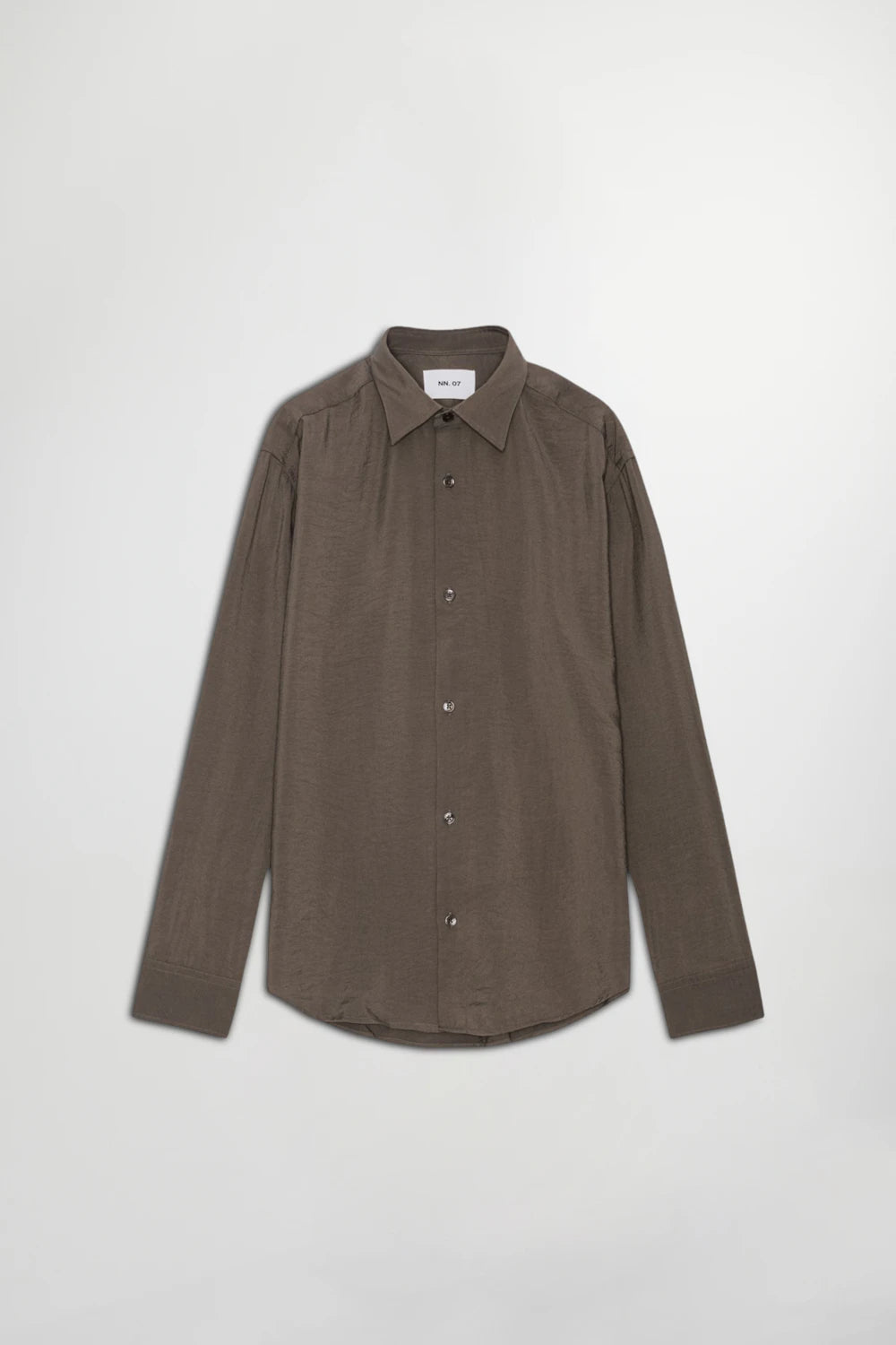 NN07 FREDDY MODAL BLEND SHIRT - DEMITASSE