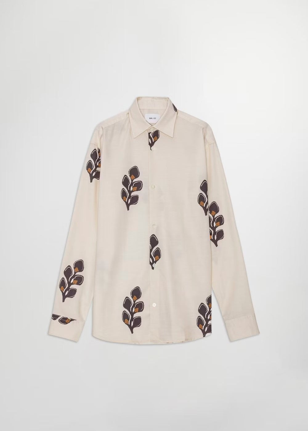 NN07 FREDDY PRINT SHIRT - IVORY