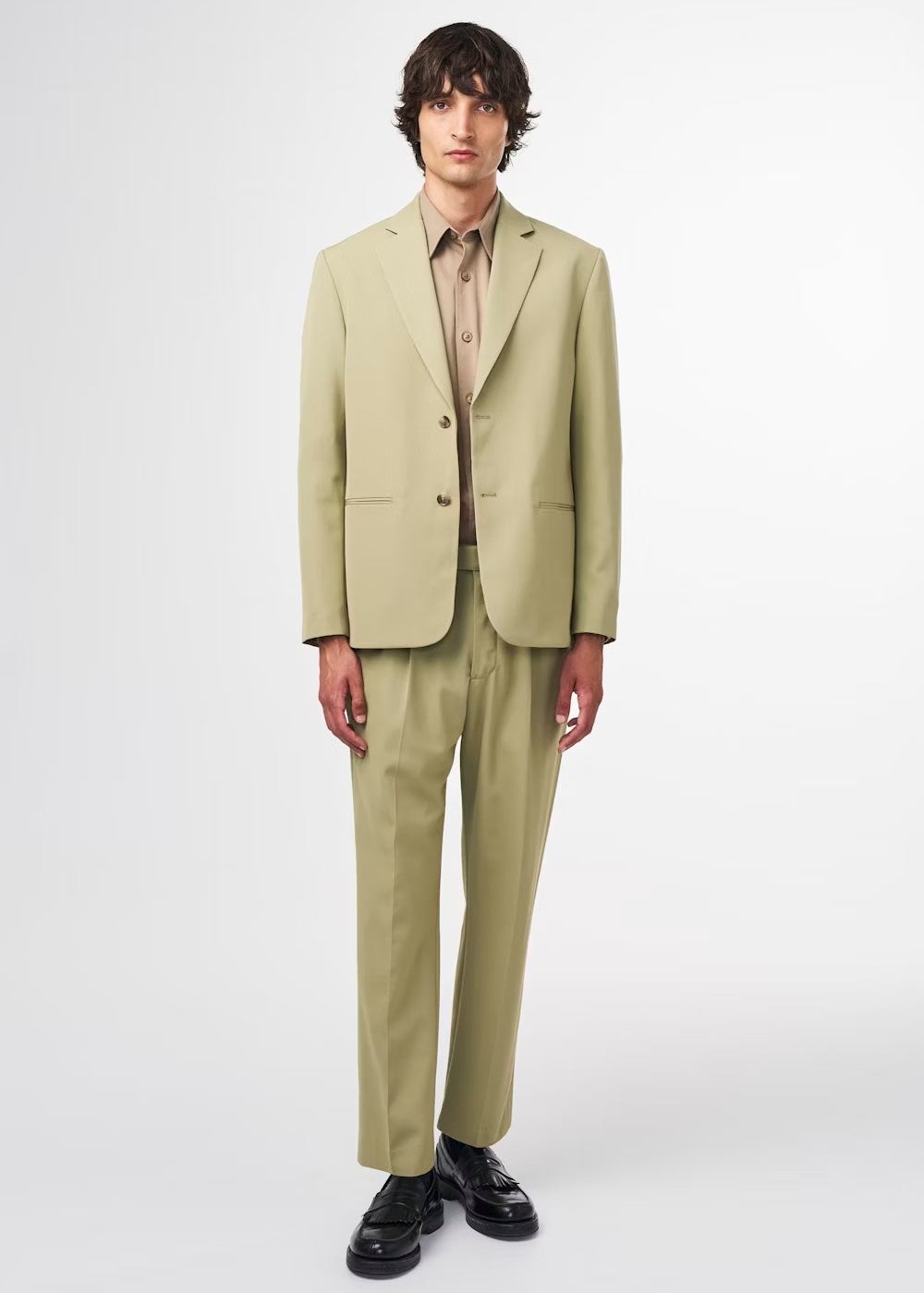 NN07 TIMO LINED BLAZER - EVERGREEN