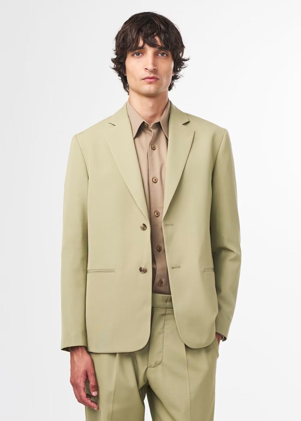 NN07 TIMO LINED BLAZER - EVERGREEN