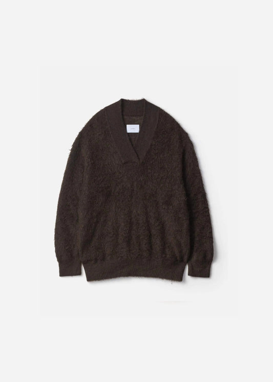 SSSTEIN SUPER KID MOHAIR KNIT - DARK BROWN