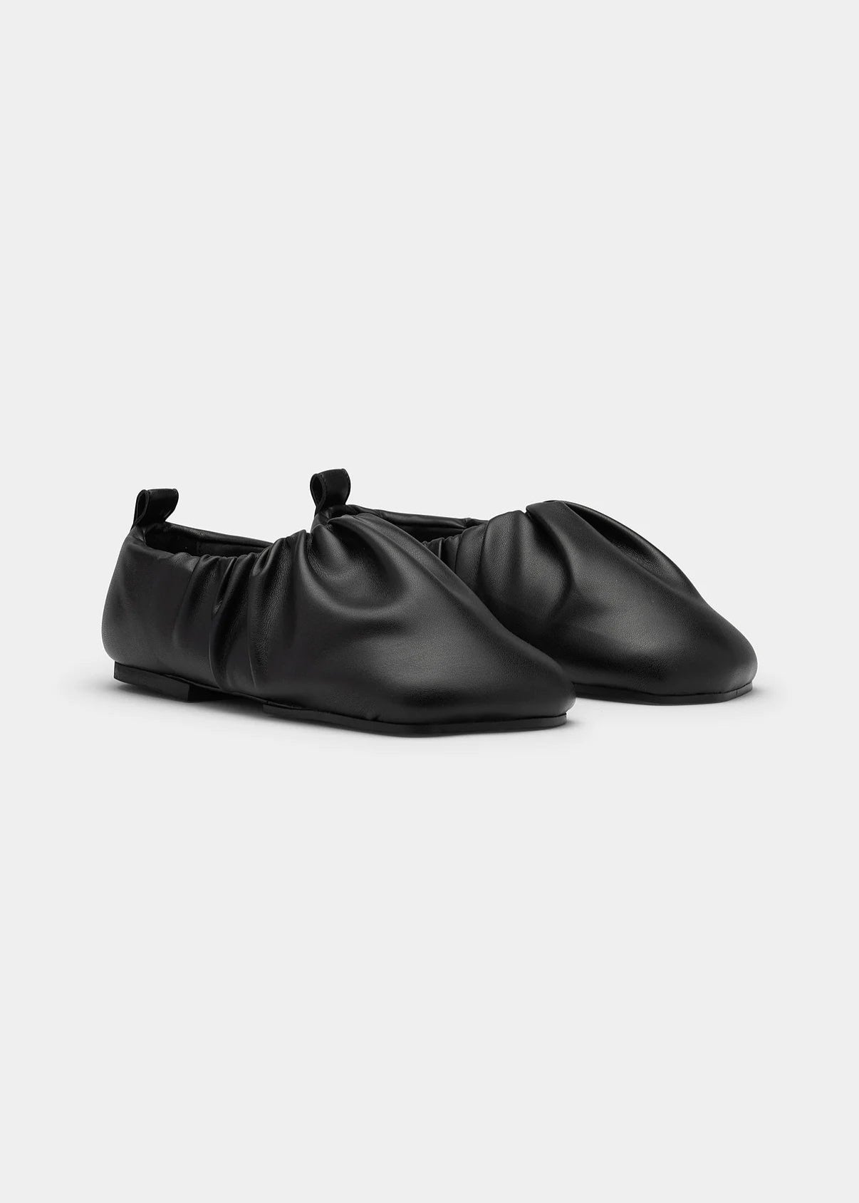 YUME YUME WRINKLE FLATS - BLACK