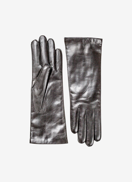 HESTRA HAIRSHEEP 3BT CASHMERE GLOVES BLACK