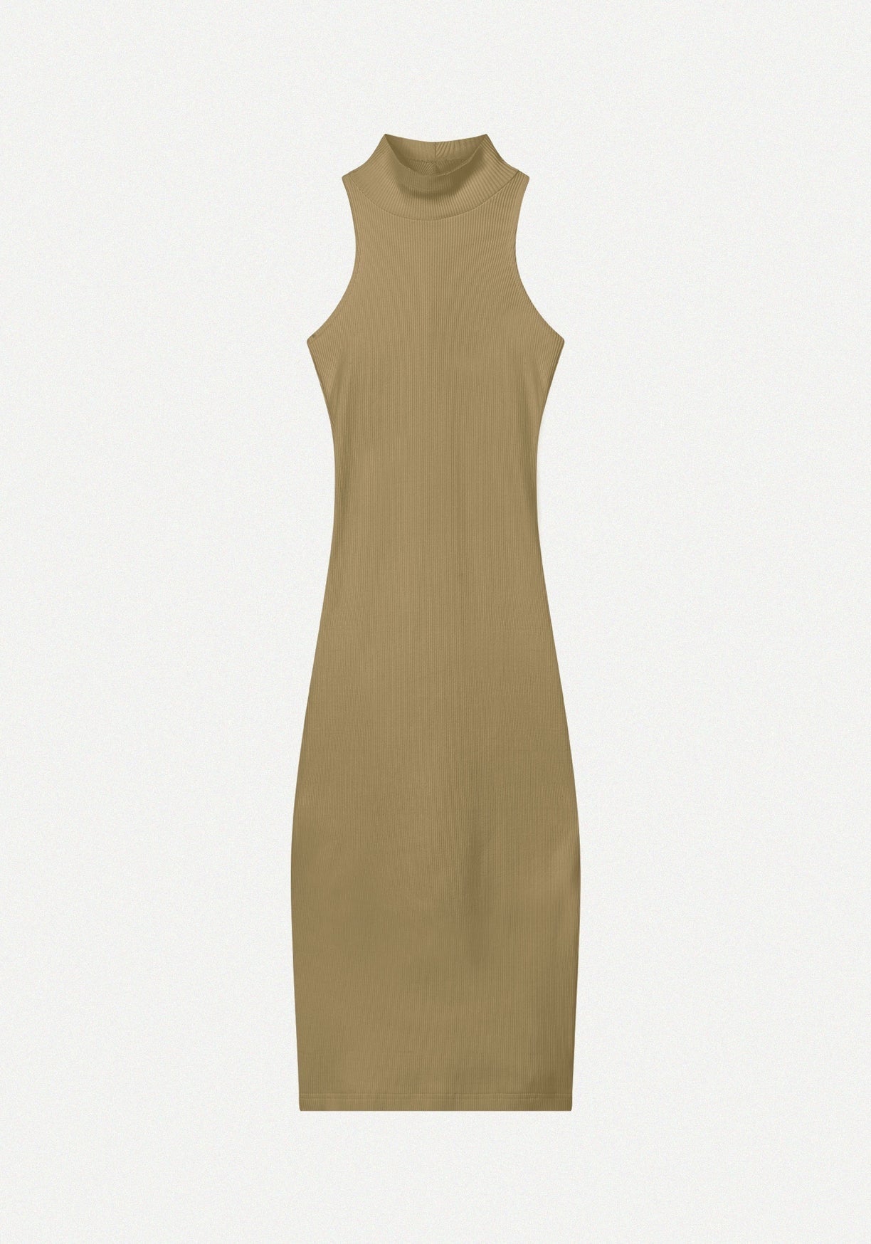 LES COYOTES DE PARIS TWISTED BACK RIB DRESS - WILLOW GREEN