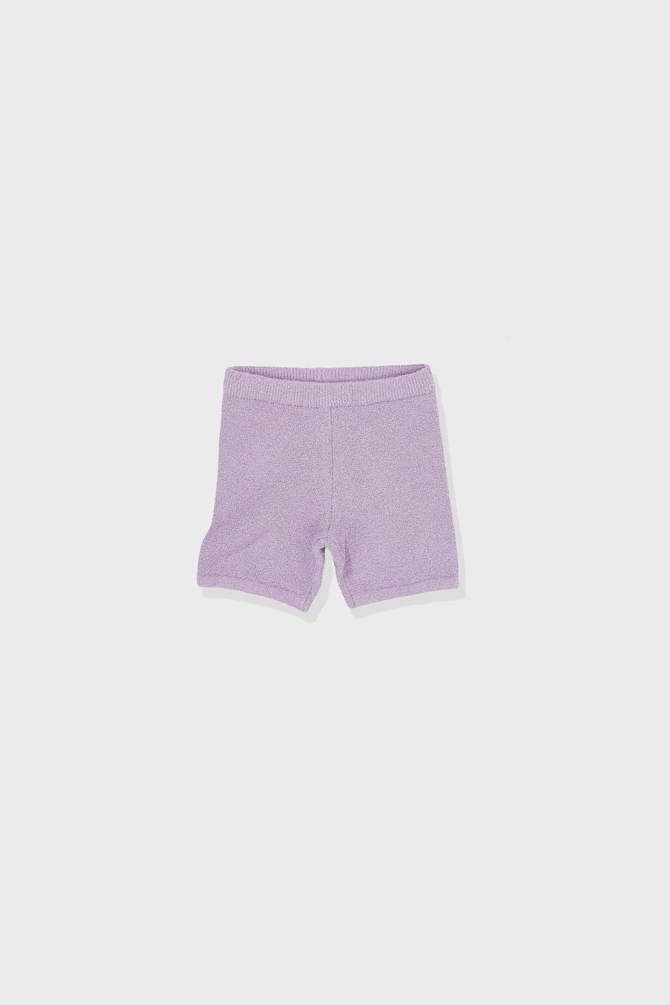 LOW CLASSIC FLUFFY KNITTED SHORTS - VIOLET