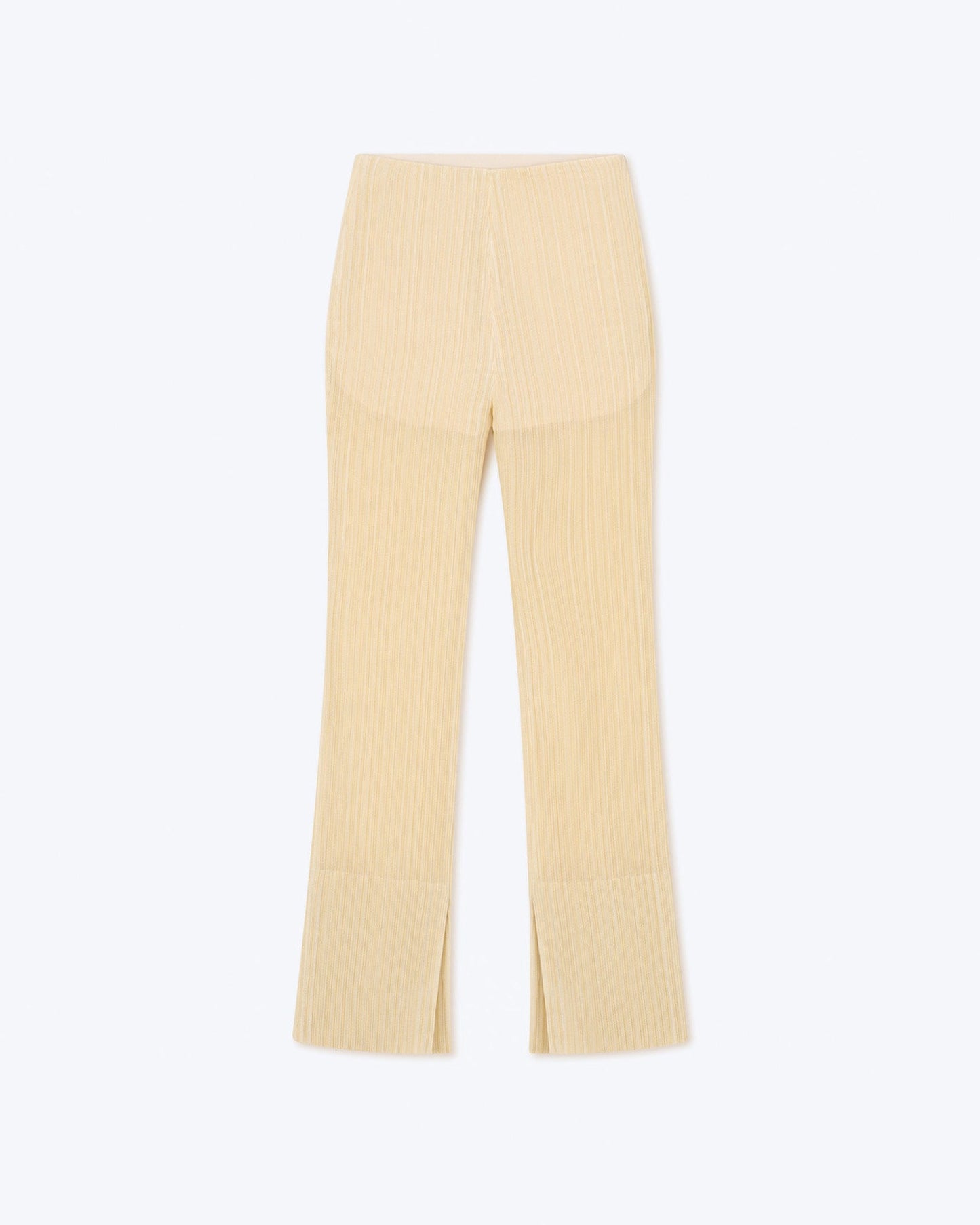 NANUSHKA BERRA STRETCH PLEAT TROUSERS - CREME