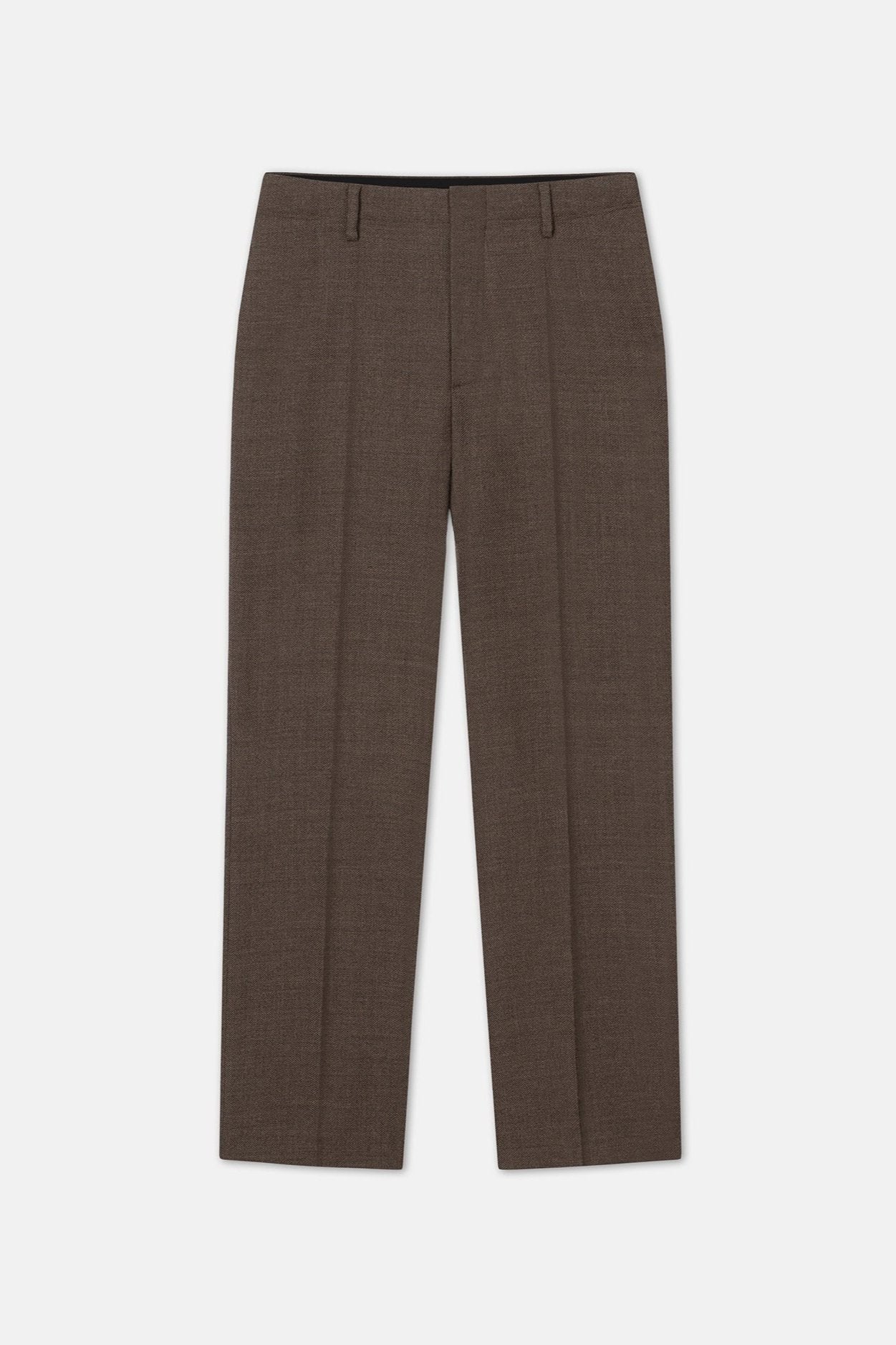 NANUSHKA MEN LOIC HERITAGE WOOL SUIT PANTS - WALNUT