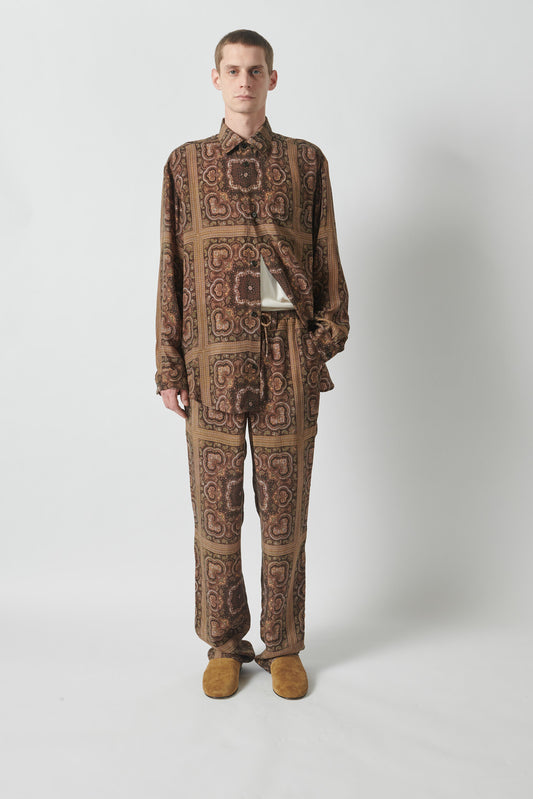 NANUSHKA MEN SEBAS LONGSLEEVE OVERSIZED SHIRT - PAISLEY