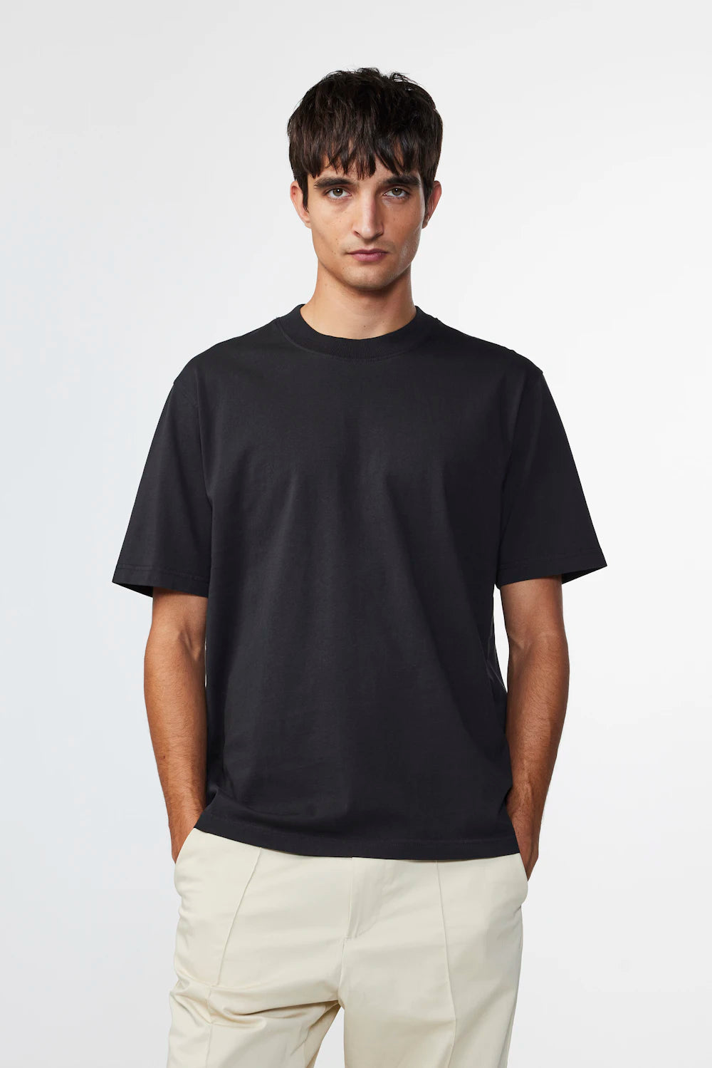 NN07 ADAM COTTON T-SHIRT - BLACK