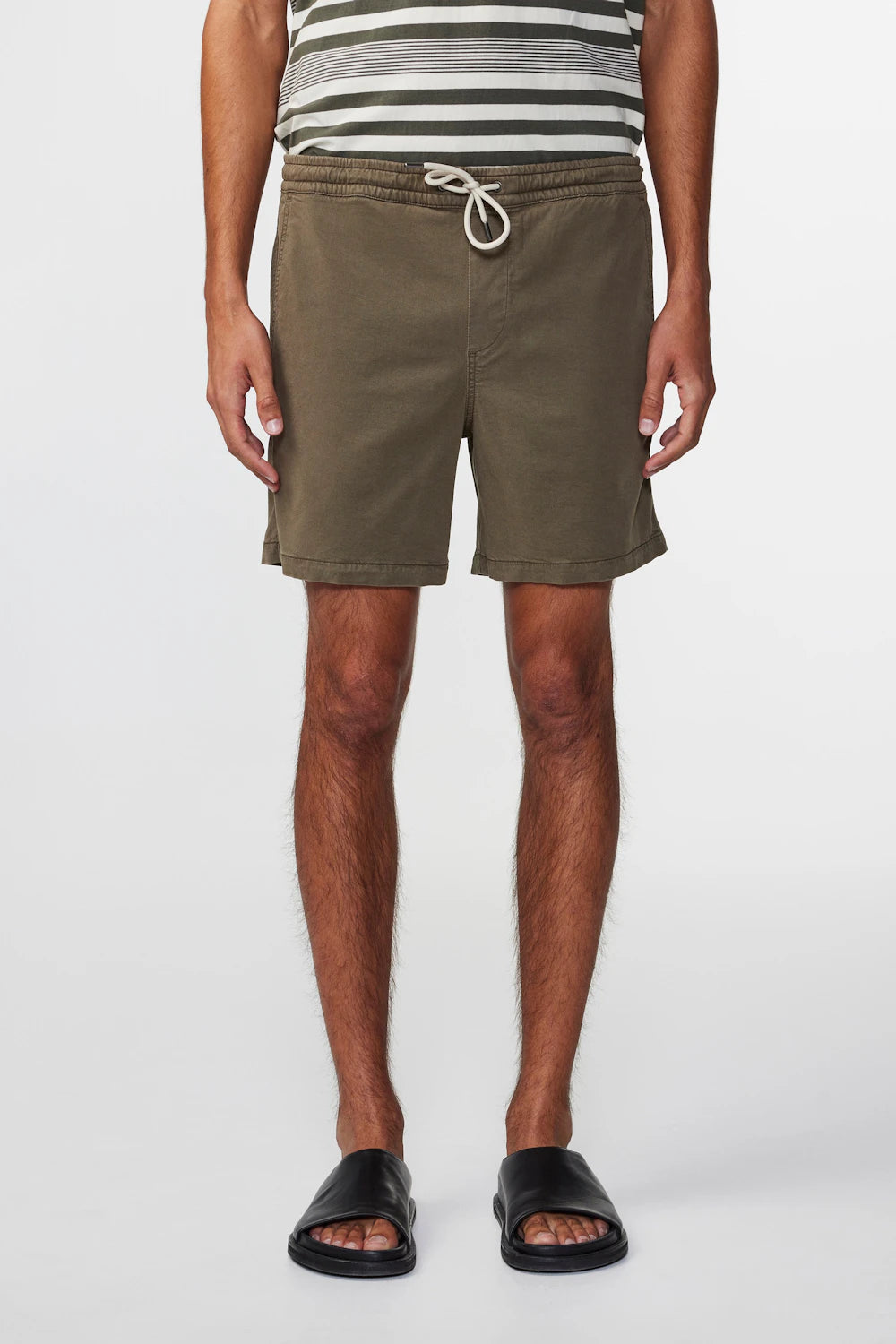 NN07 GREGOR DRAWSTRING SHORTS - CLAY