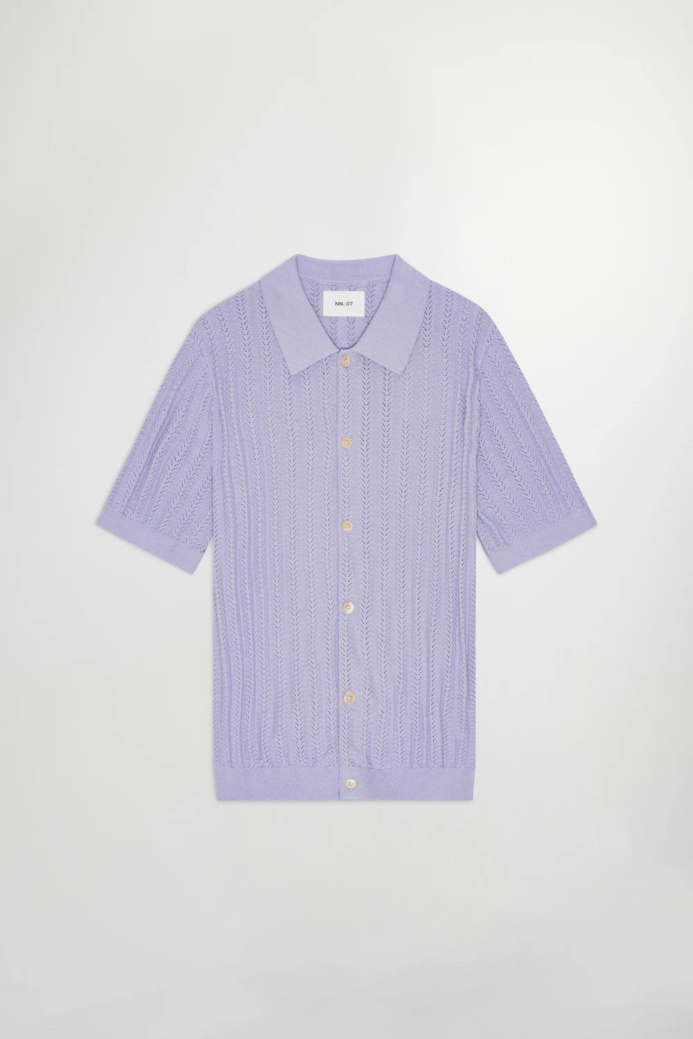 NN07 NOLAN KNITTED POLO - LAVENDER