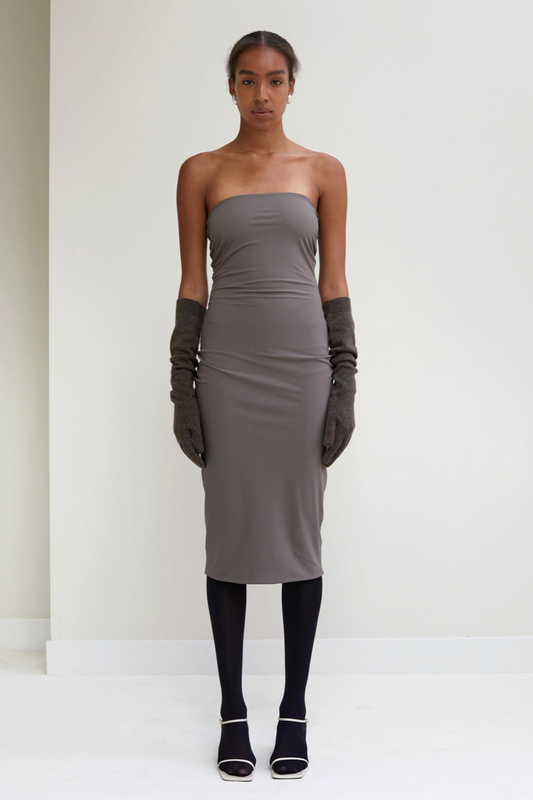 REYÈM TYME DRESS - TAUPE