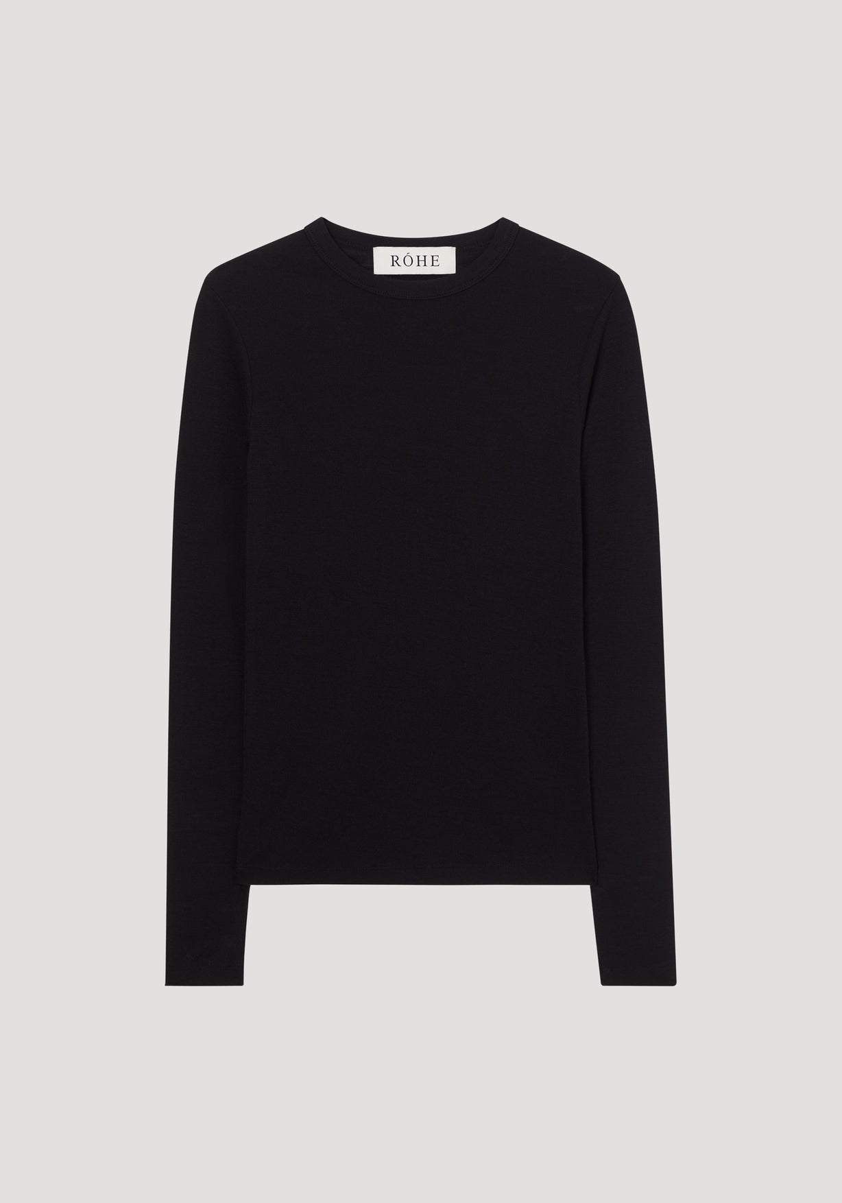 RÓHE FINE MERINO LONG SLEEVE - NOIR