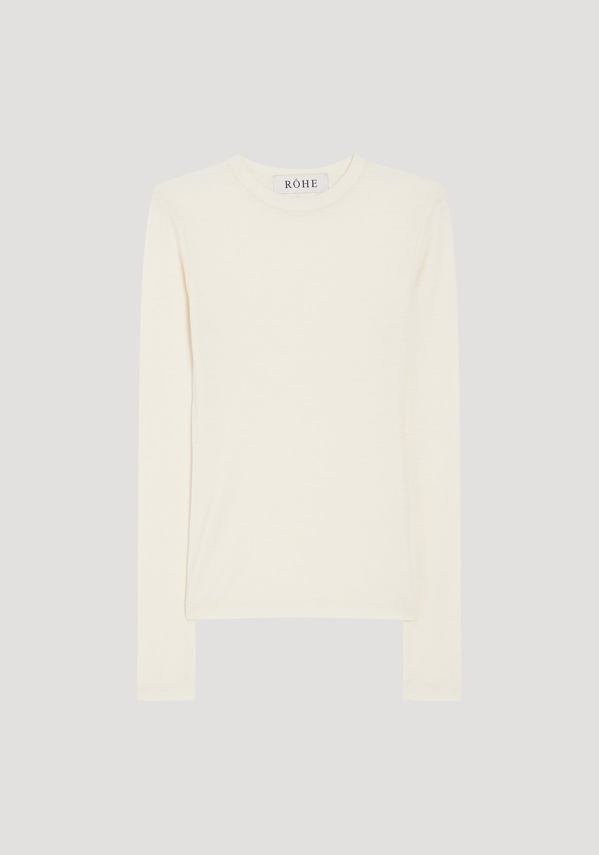 RÓHE FINE MERINO LONG SLEEVE - OFF WHITE