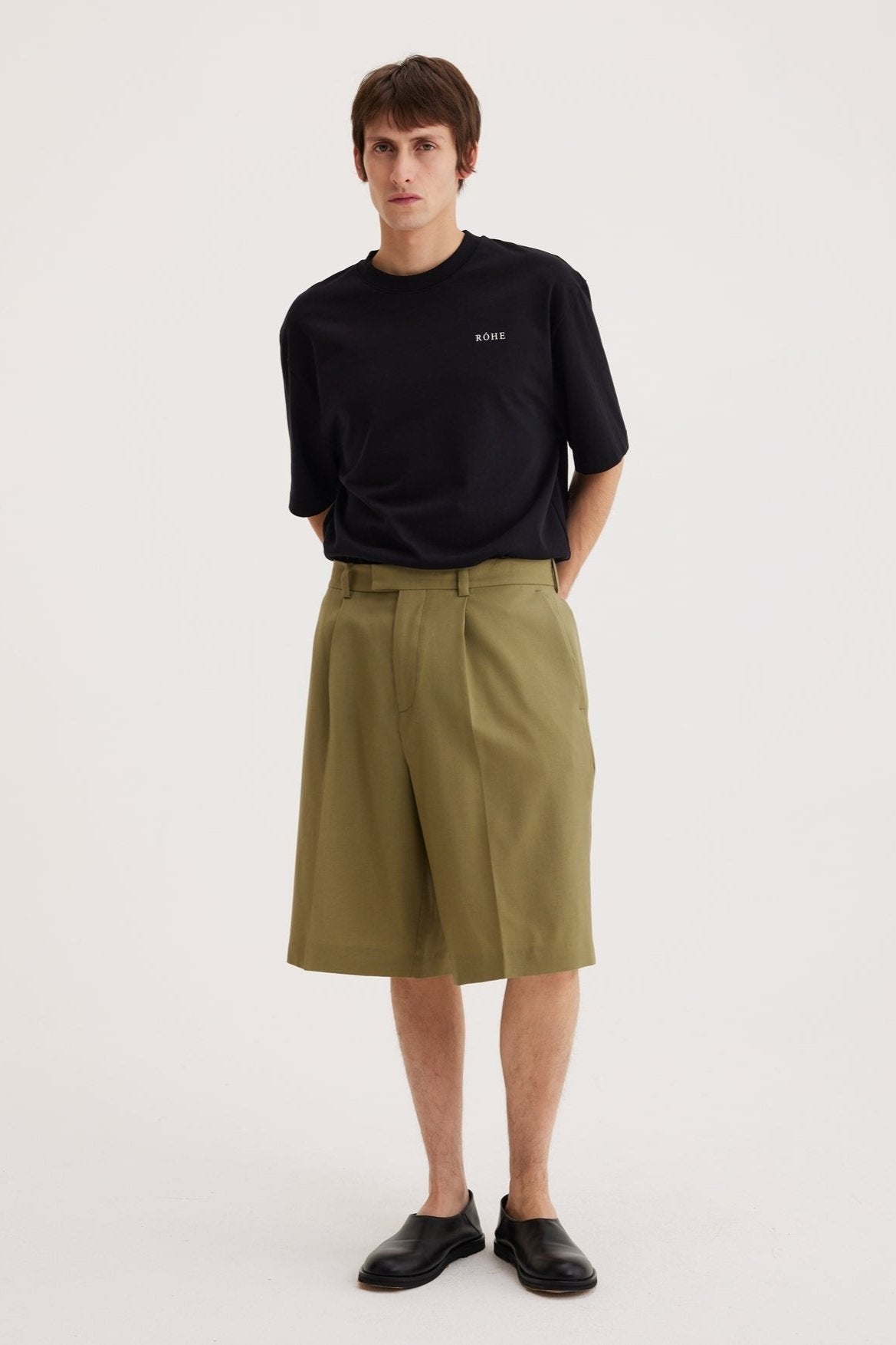 RÓHE MEN BERMUDA SHORTS - SAGE