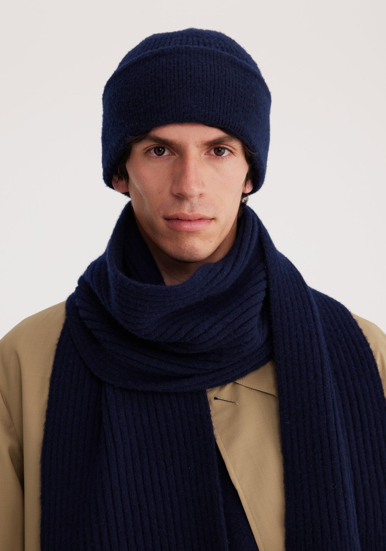 RÓHE MEN BOILED WOOL KNITTED SCARF