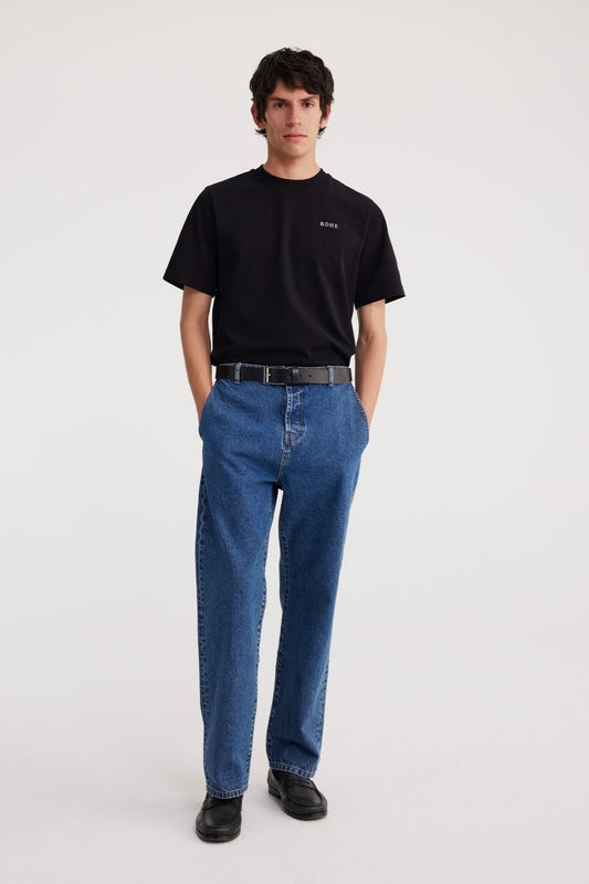 RÓHE MEN TAPERED LEG JEANS - INDIGO