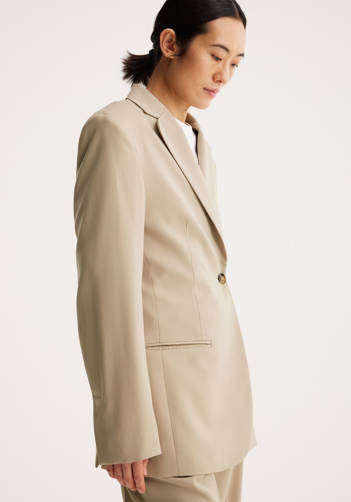 RÓHE OVERLAP BLAZER - BEIGE