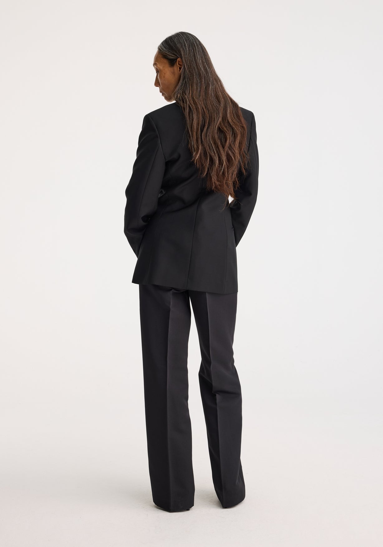 RÓHE FITTED WOOL BLAZER - BLACK