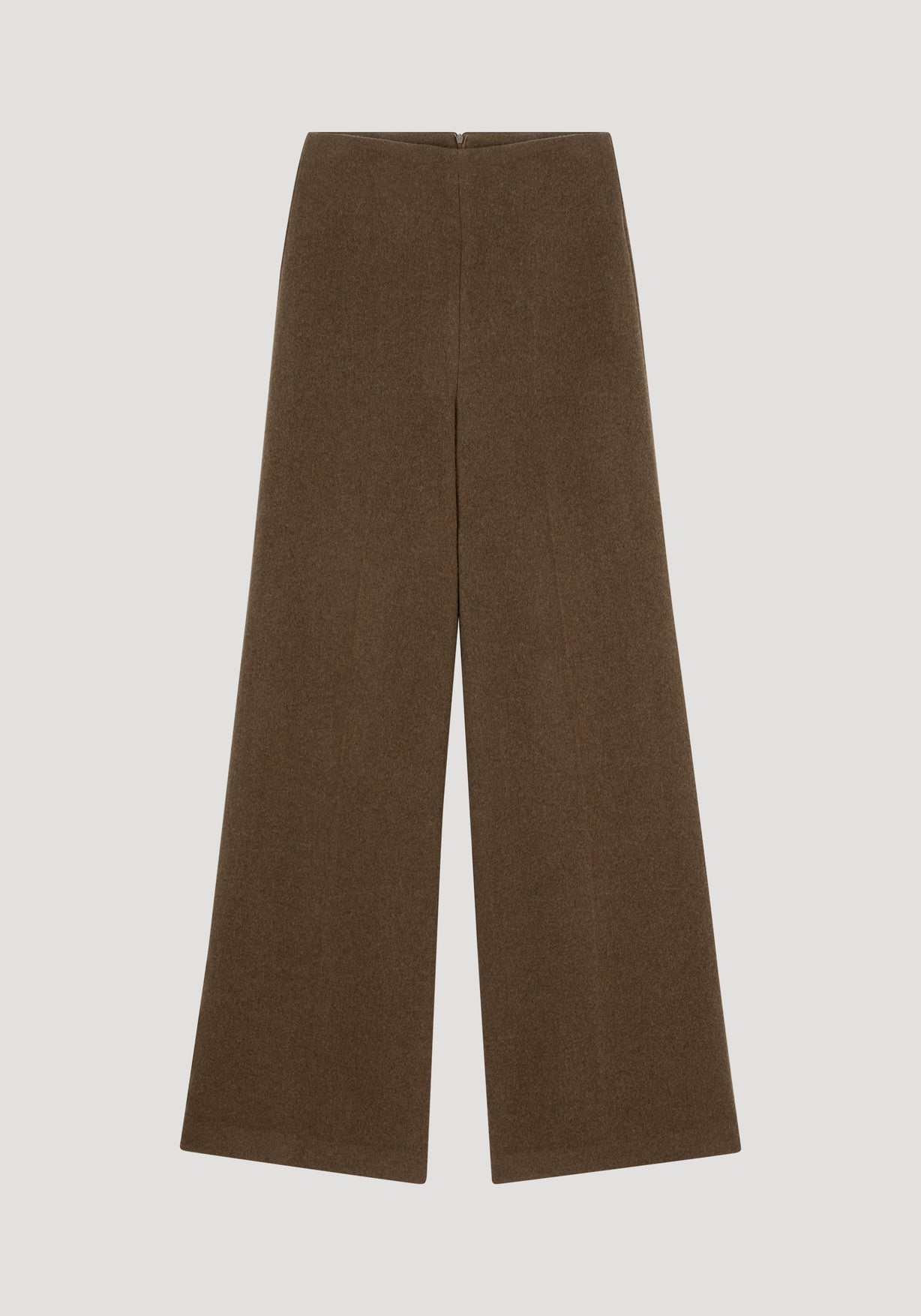 RÓHE PALAZZO WOOL TROUSERS - MOSS