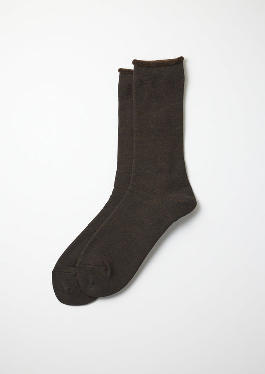 ROTOTO CITY SOCKS - BLACK/BROWN