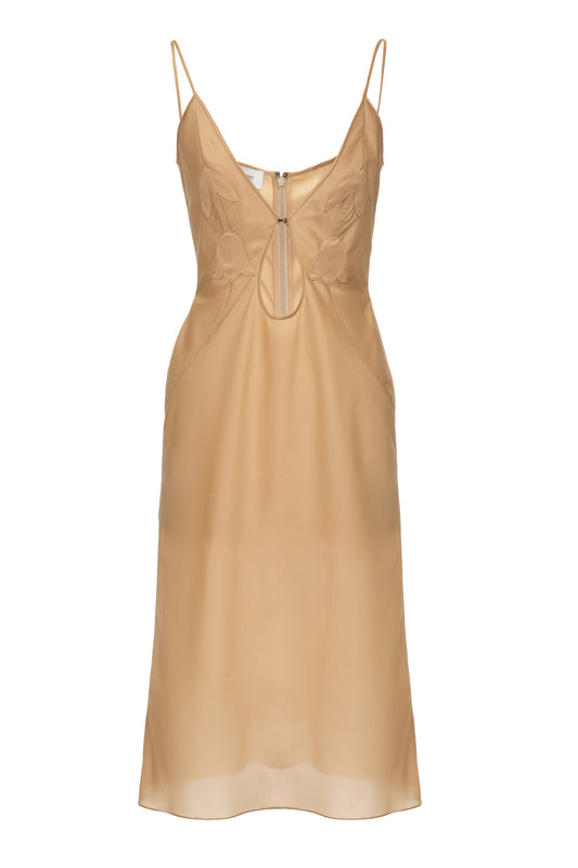 SITUATIONIST STRAPPY DRESS - BEIGE